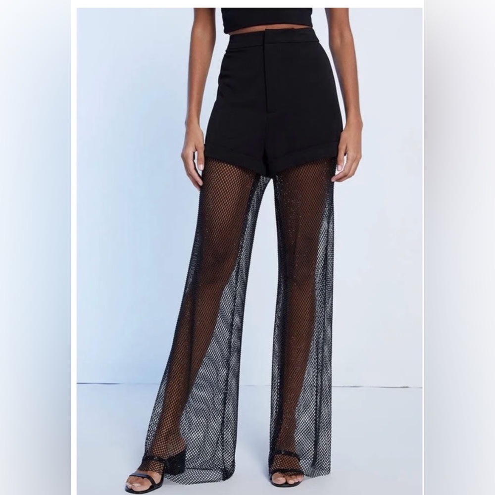 Crystal Mesh Pants